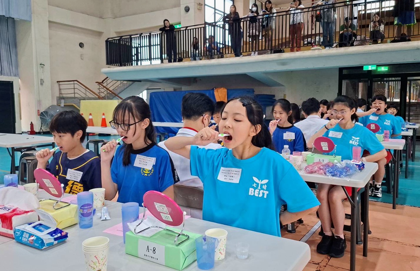 基隆小學生潔牙大比拚　七堵、中山國小奪金進軍全國