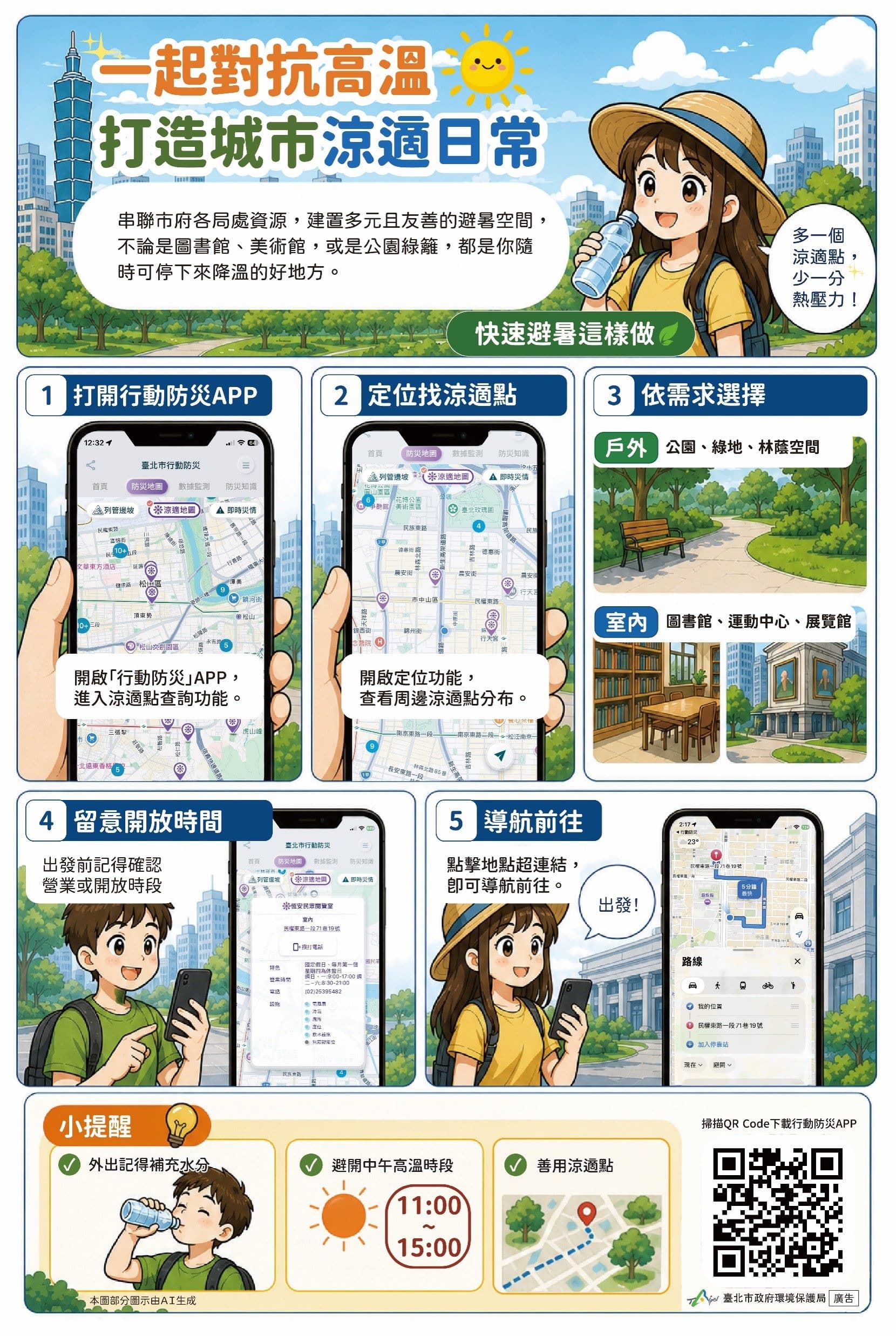 北市發布今年首波熱浪通報　啟動高溫應變機制