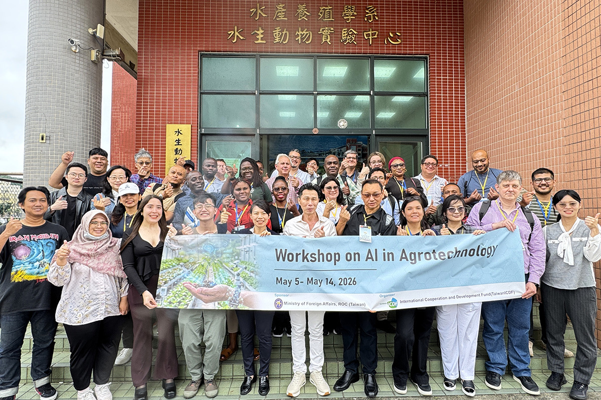 國合會攜22國農業官員訪海大　見證智慧養殖與AI應用