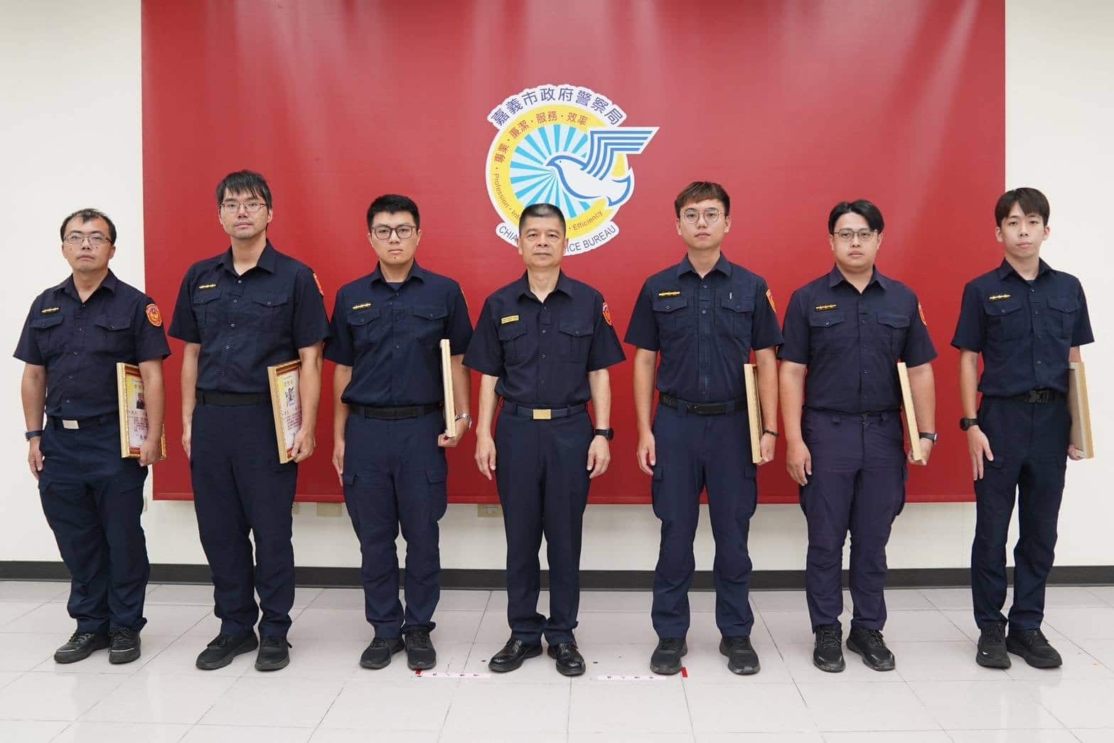 「民眾小事就是警察大事」　嘉市警表揚21名績優員警