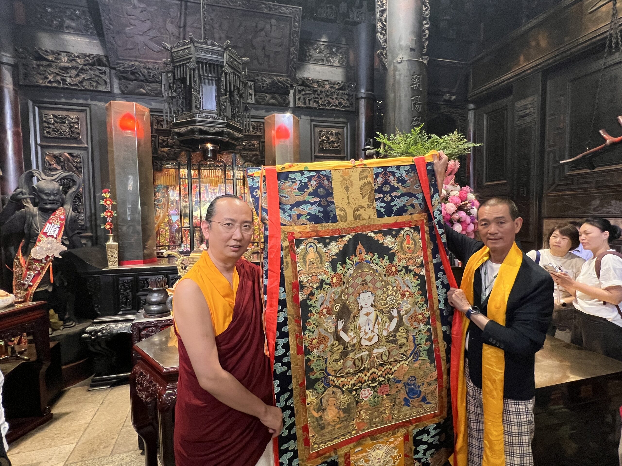 當文殊菩薩與天上聖母-媽祖相遇     第42任薩迦法王參訪北港朝天宮