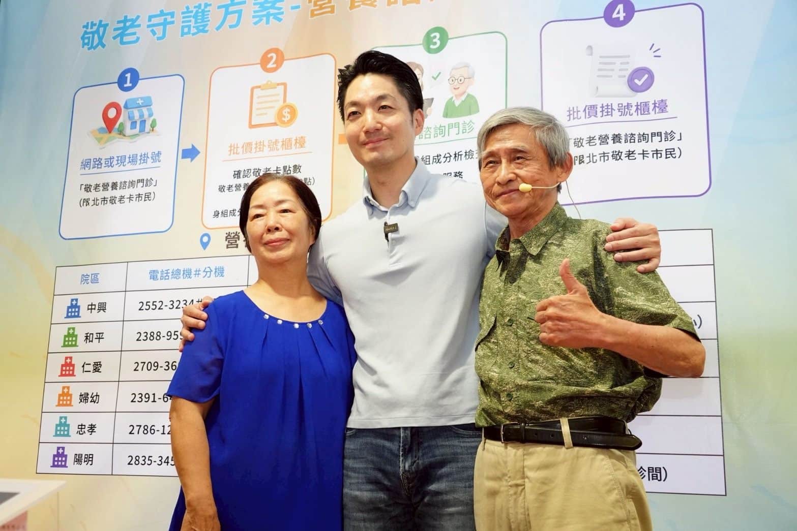 蔣萬安宣布敬老福利再升級 敬老卡600點7月上路、重陽禮金9月發放