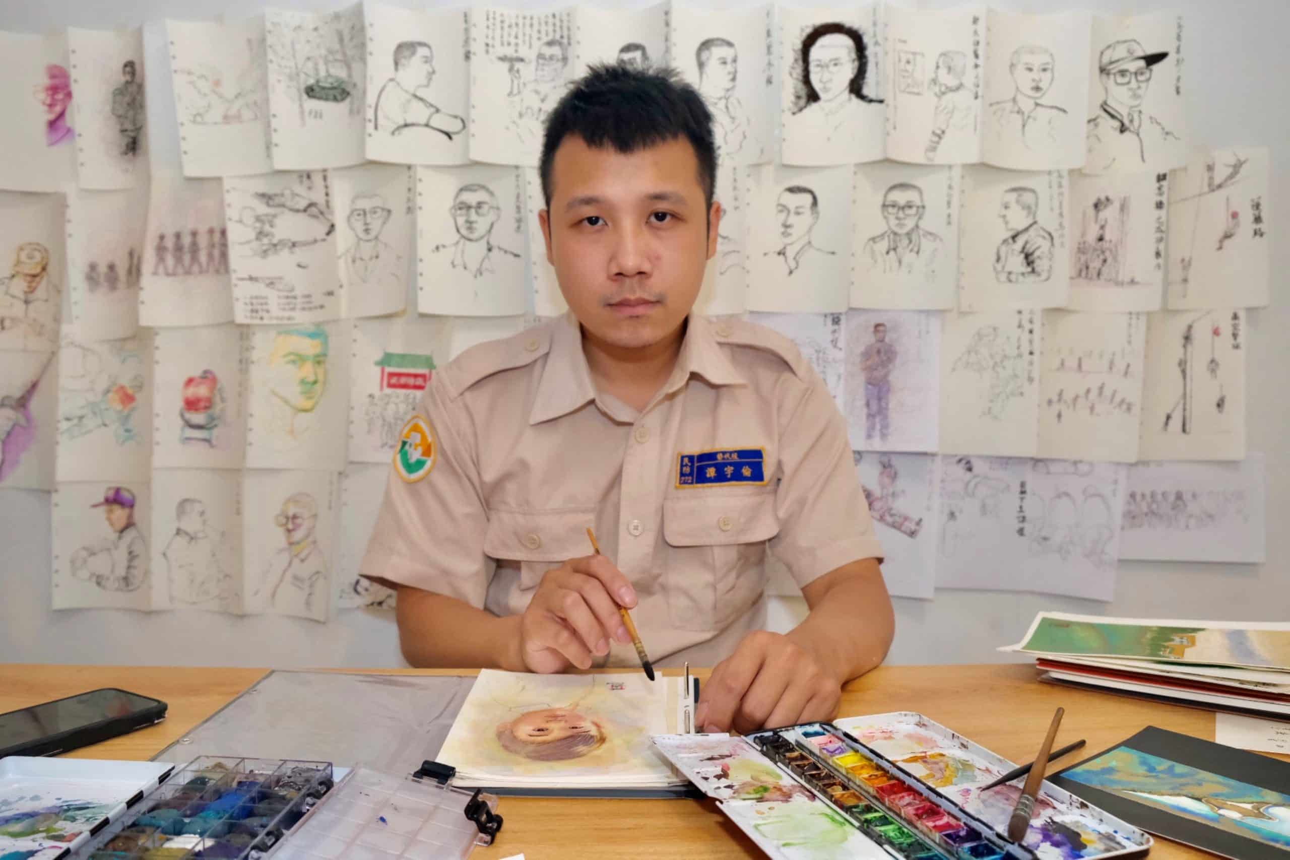 退役前留下珍貴禮物！　西屯替代役男揮灑藝術才華 為地方增添溫暖記憶
