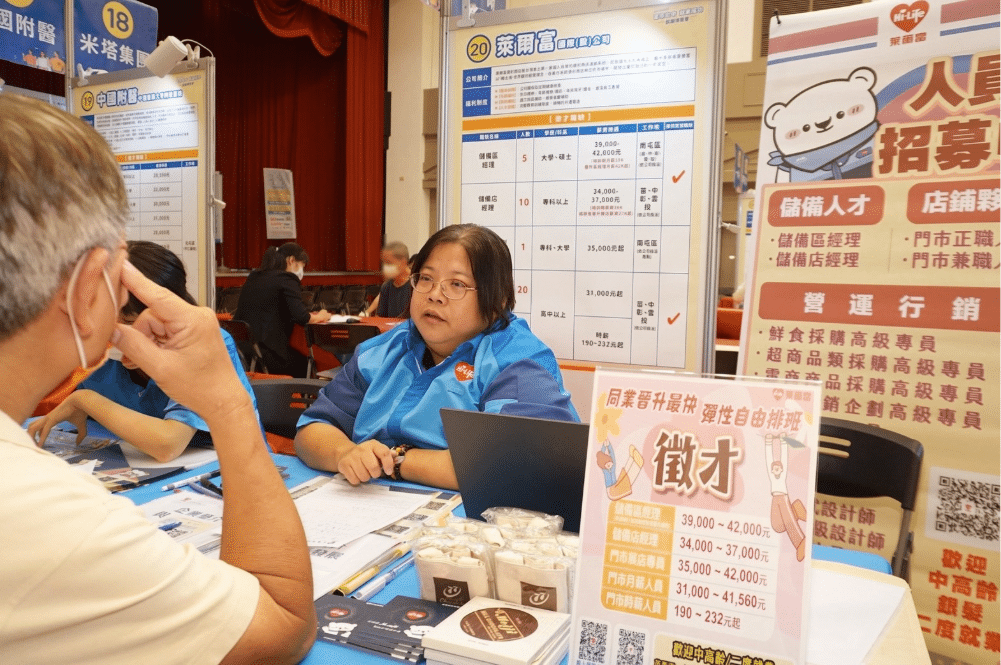 助中高齡職涯再續航！　中市府6/17北區樂齡就業徵才薪資上看7萬