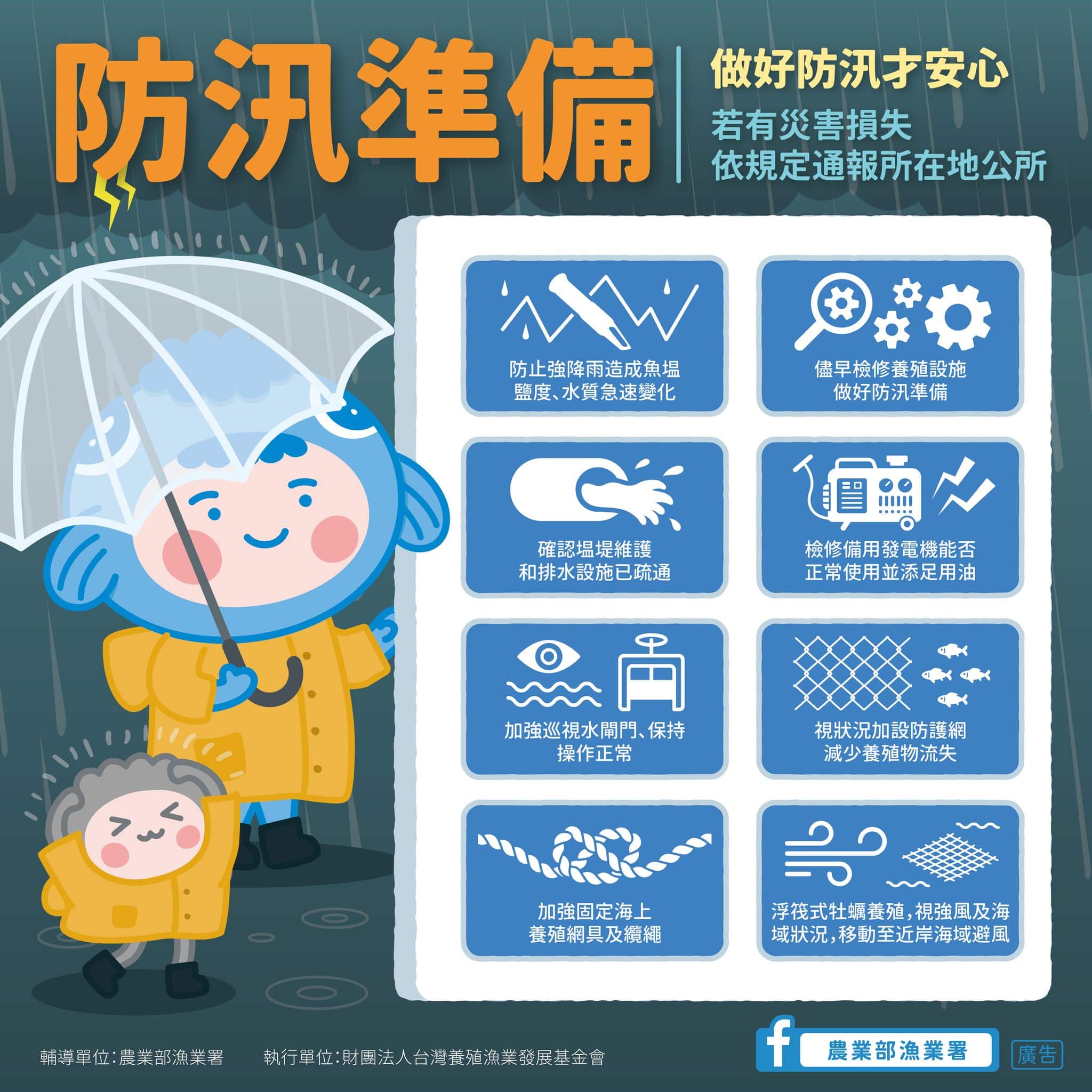 未來十日天氣不穩定　嘉縣府籲請養殖漁業加強防汛及水質管理