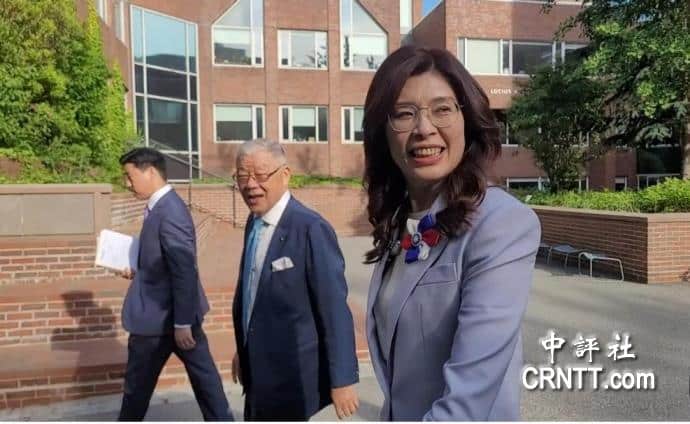 鄭麗文哈佛交流笑容滿面　連稱非常順利、很熱烈　袁健生:會談很好　秦日新：超過預定時間