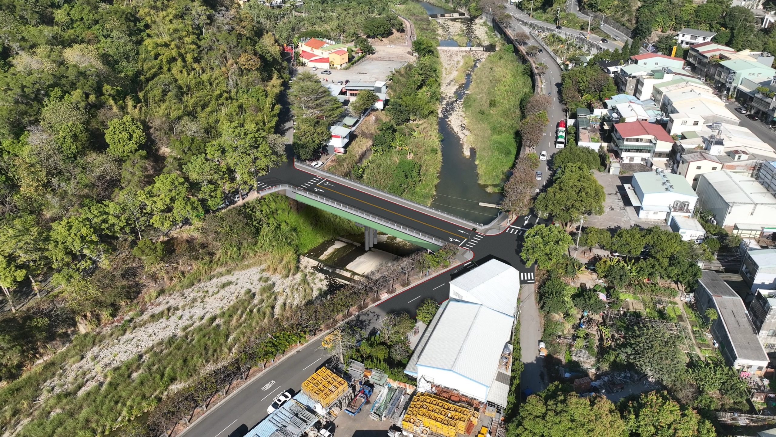 北屯「正大橋」明起施工改建 中市建設局籲用路人提前改道 北屯「正大橋」明起施工改建 中市建設局籲用路人提前改道