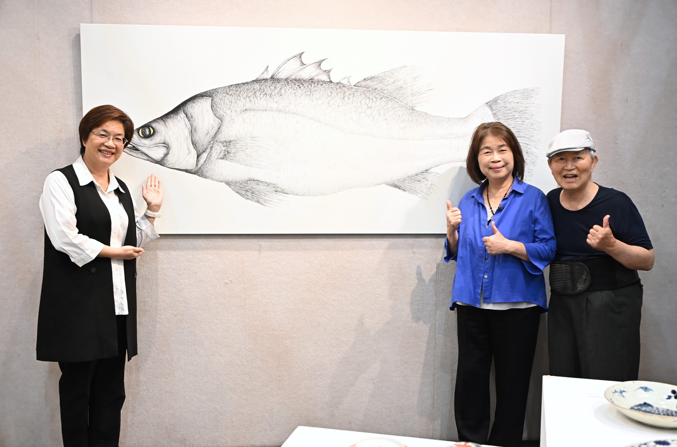 「游於線與器之間—夫藏妻畫」劉峯松‧翁金珠聯展 200件作品譜寫生活與藝術的深情對話