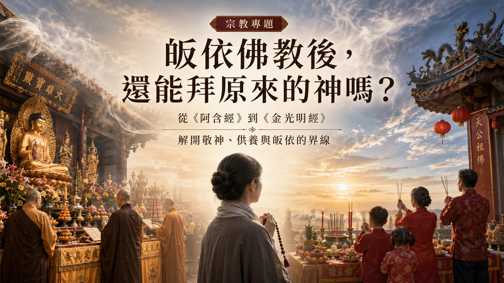 皈依佛教後，還能拜原來的神嗎？  從《阿含經》到《金光明經》　解析信仰界線
