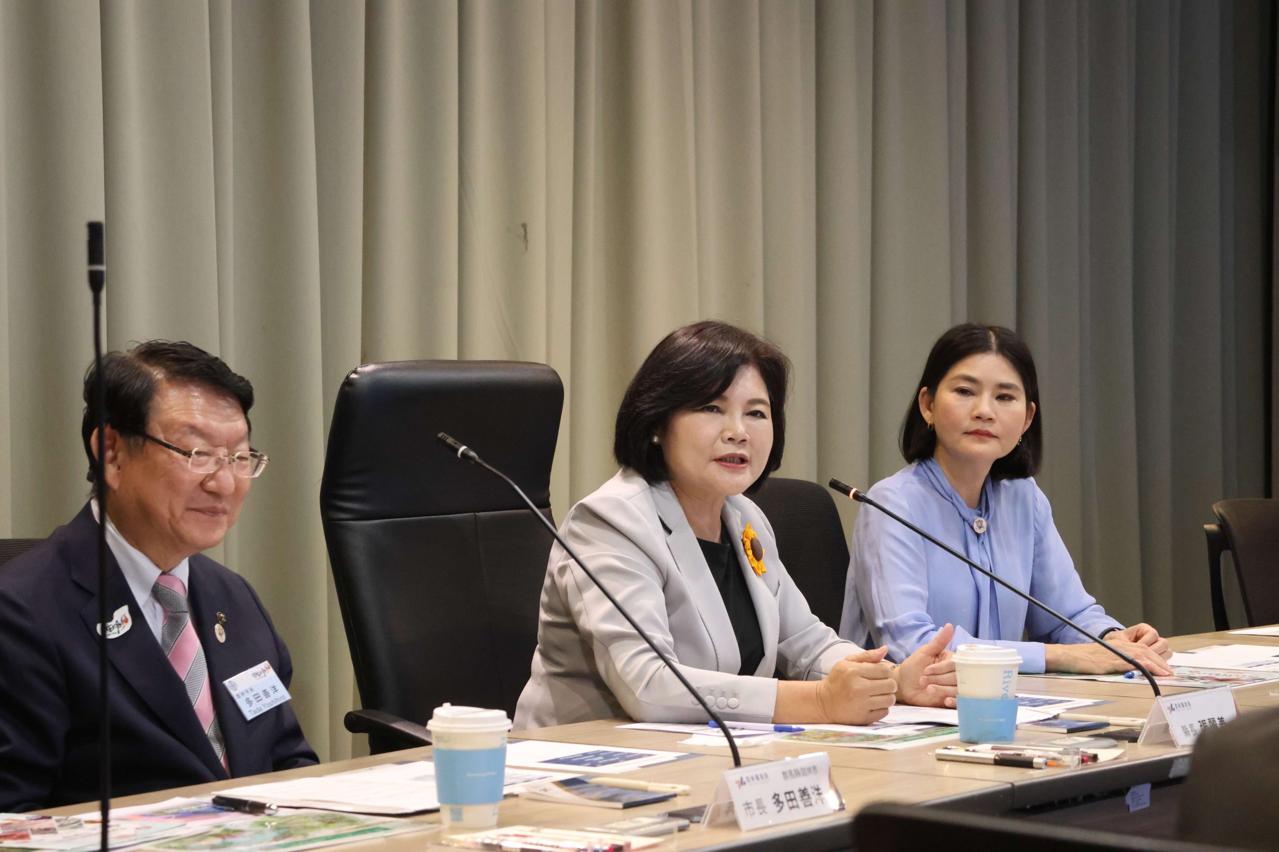 日本群馬縣館林市長多田善洋蒞縣參訪　張麗善縣長:加深雙方交流　攜手前進