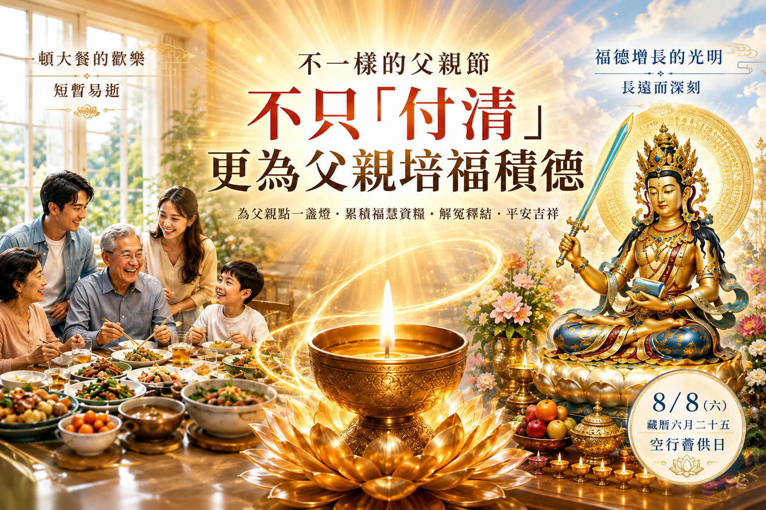【薩迦哲思】父親節，只能大餐一頓嗎？不只是「付清節」更要培福積德 thumbnail