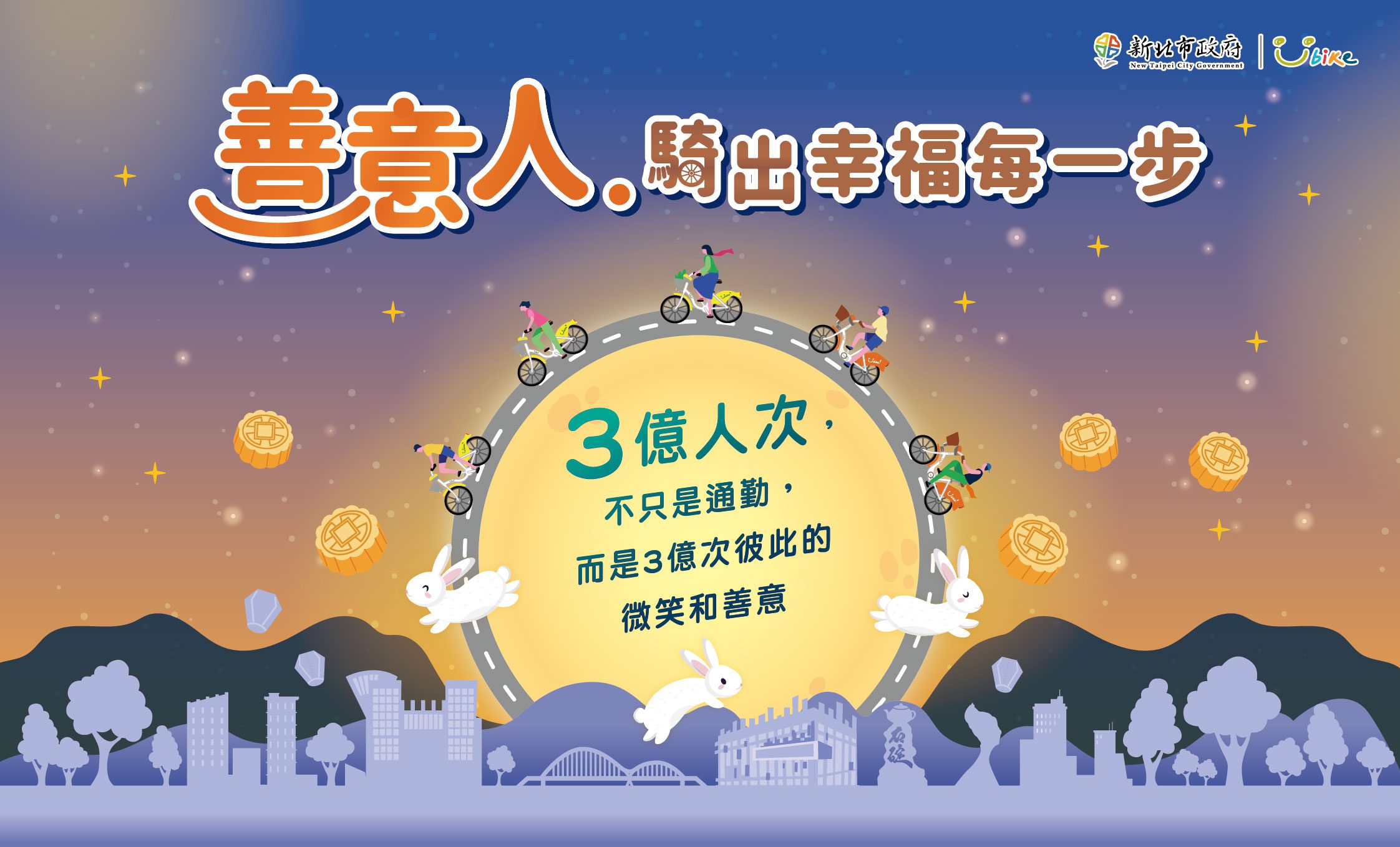綠色運輸再創高峰  新北市YouBike突破3億人次、全市1,500站達標 綠色運輸再創高峰  新北市YouBike突破3億人次、全市1,500站達標