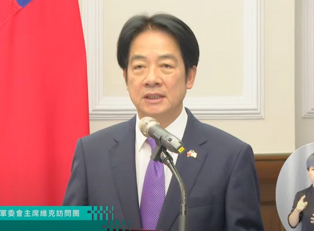 賴清德：2030年前軍事預算占GDP5%