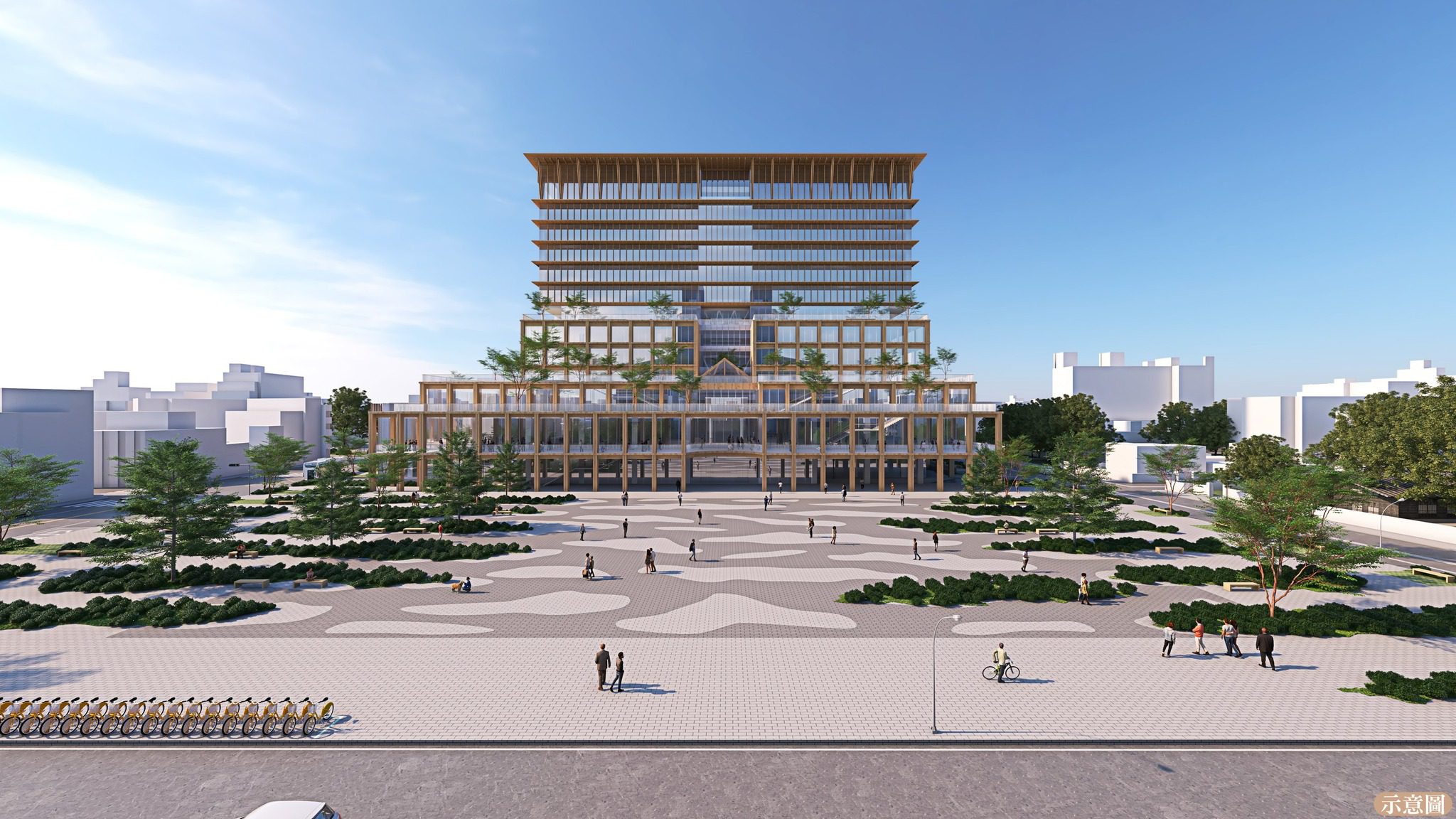 嘉義市民中心北棟大樓統包工程順利決標　打造市政服務與城市美學新地標