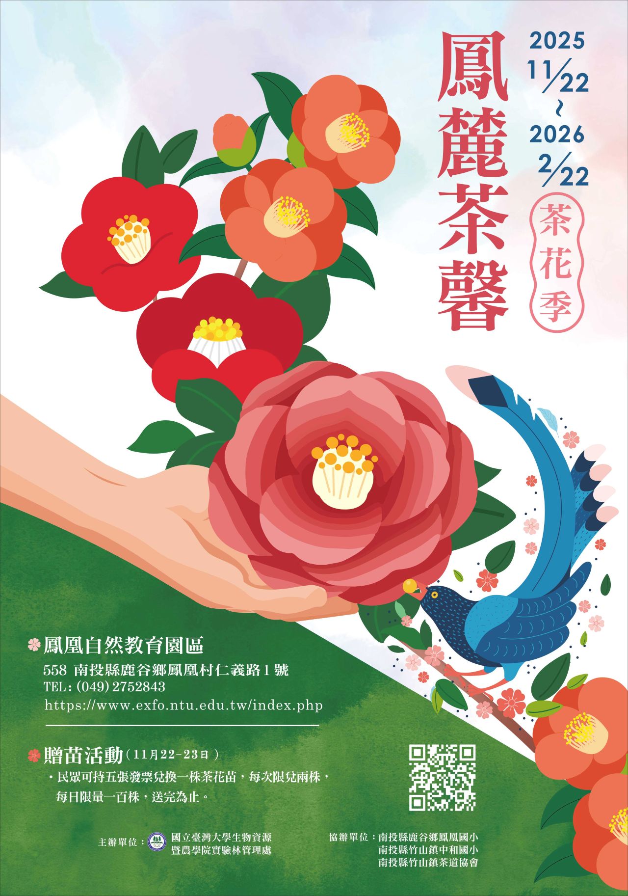 鹿谷鳳凰自然教育園區「茶花季」　11/22盛大展出！