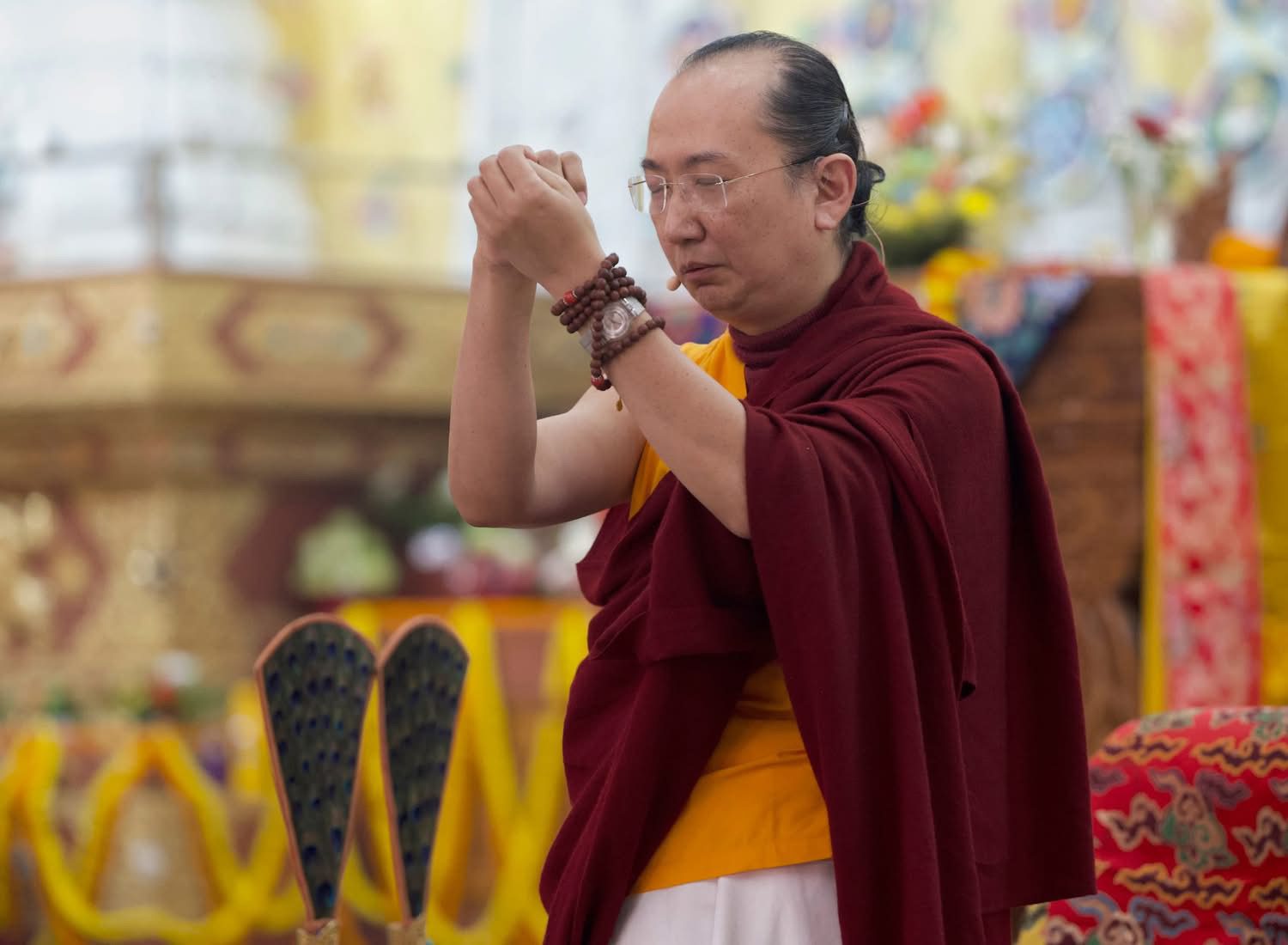 42任薩迦法王，菩提迦耶薩迦啟建《滅惡趣續》十二壇城大灌頂　法音繚繞迴向港人與災劫眾生