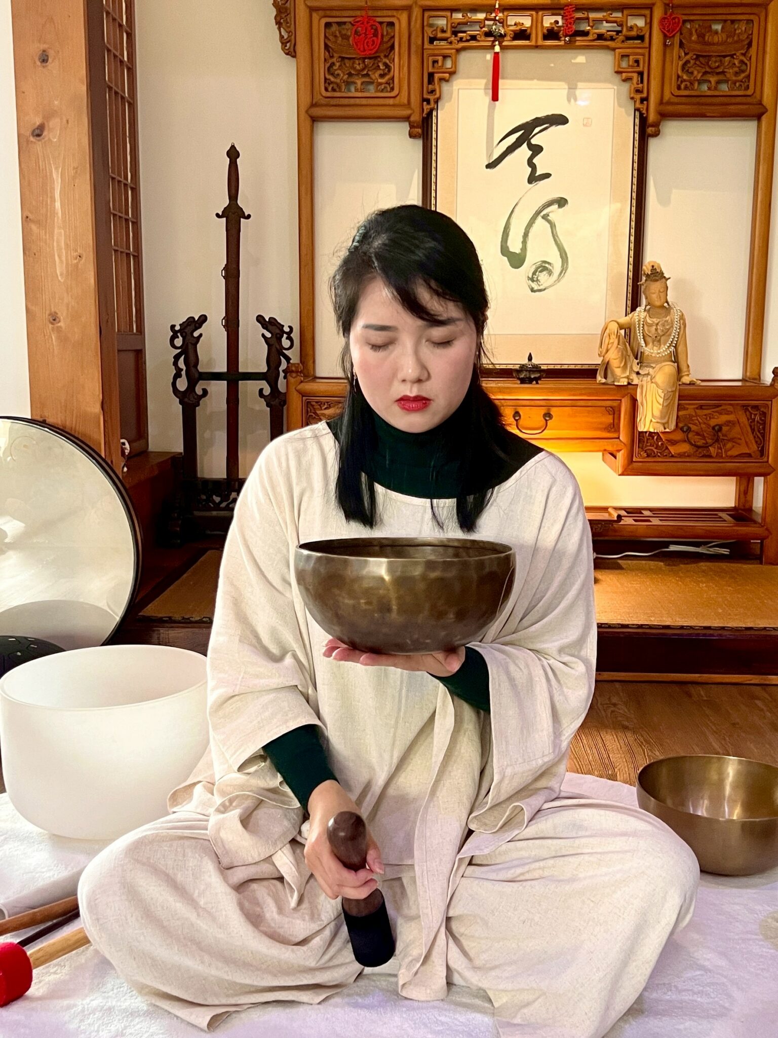 茶道、頌缽共構靜心療癒 「人體氣場能量」職業工會舉辦VIP茶席交流