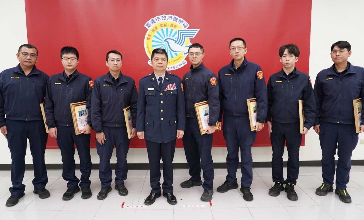 嘉義市警好人好事 20員警阻詐助民獲獎