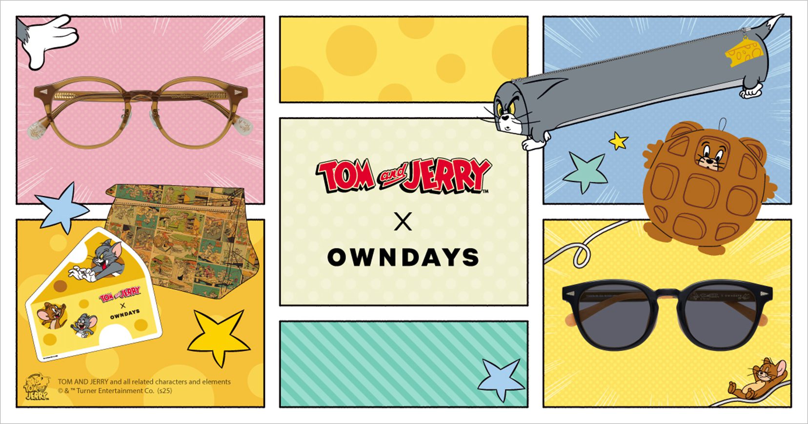 OWNDAYS × 湯姆貓與傑利鼠85週年聯名款登場！