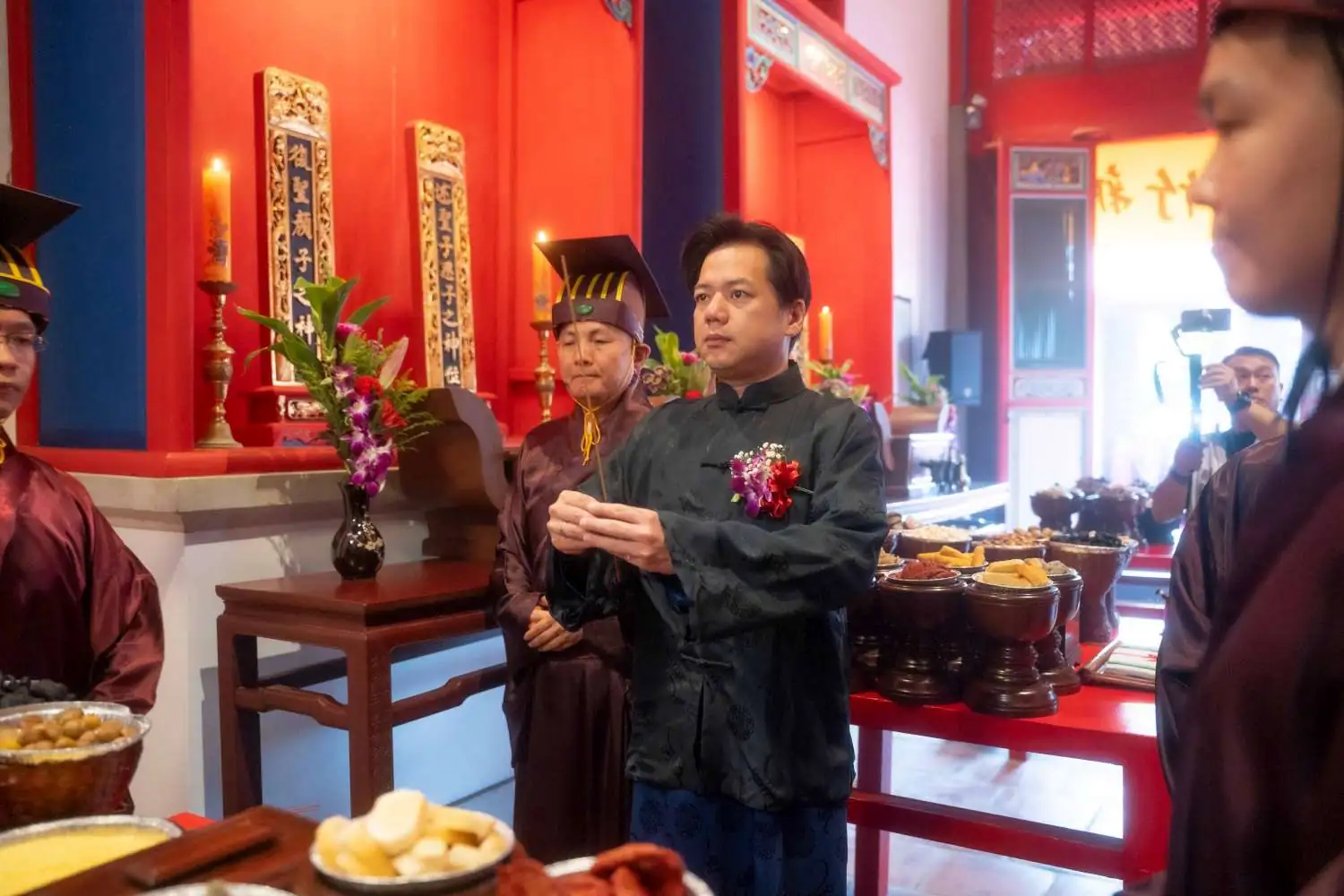 三獻古禮再現!新竹孔廟隆重祭孔紀念孔子2575誕辰 三獻古禮再現!新竹孔廟隆重祭孔紀念孔子2575誕辰