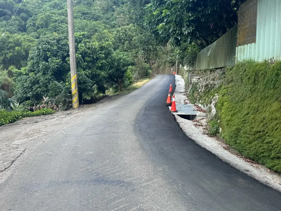 提升當地農產品運輸安全　霧峰區北坑巷路側溝改善完成